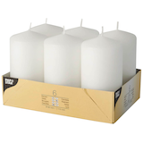 Artikelbild 1 für STARPAK Stumpenkerze weiß, 6 St., Artikelnummer 683171