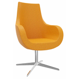 Artikelbild 1 für fm Sessel Pirum orange chrom Stoff 71,0 x 71,0 x 105,5 cm, 1 St., Artikelnummer 446736