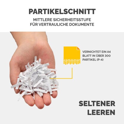 Artikelbild 12 für Fellowes AutoMax 550C Aktenvernichter mit Partikelschnitt P-4, 4 x 38 mm, bis 500 Blatt, schwarz, Artikelnummer 423893