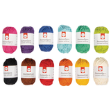 Artikelbild 1 für Rayher Garn 12x Mini-Knäuel zum Sticken matt mehrfarbig 1,3 mm x 48,0 m, Artikelnummer 686479