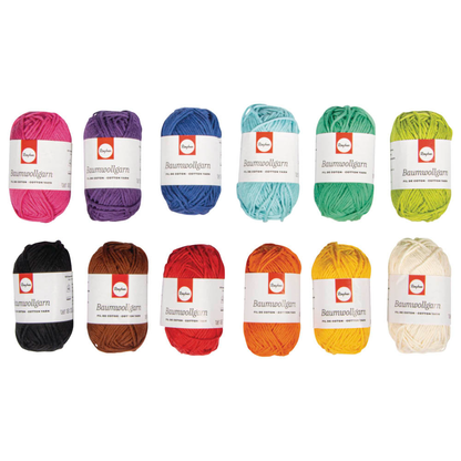 Artikelbild für Rayher Garn 12x Mini-Knäuel zum Sticken matt mehrfarbig 1,3 mm x 48,0 m, Artikelnummer 686479