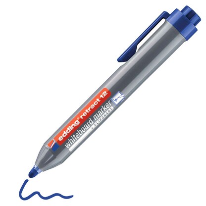 Artikelbild für edding retract 12 Whiteboard-Marker blau 1,5 - 3,0 mm, 1 St., Artikelnummer 476155