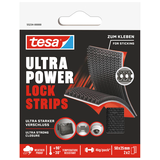 Artikelbild 1 für tesa Klettband Ultra Power Lock schwarz, 4 St., Artikelnummer 464707