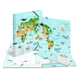 Artikelbild 1 für HERMA Sammelmappe DIN A3 Weltkarte, 1 St., Artikelnummer 689511