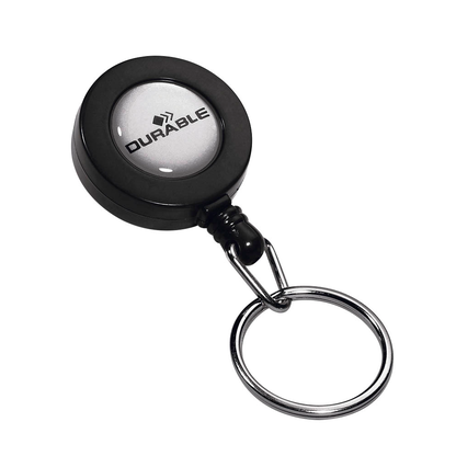 Artikelbild für DURABLE Ausweishalter Jojo 822258, Schlüsselring, anthrazit, 10 St., Artikelnummer 339242