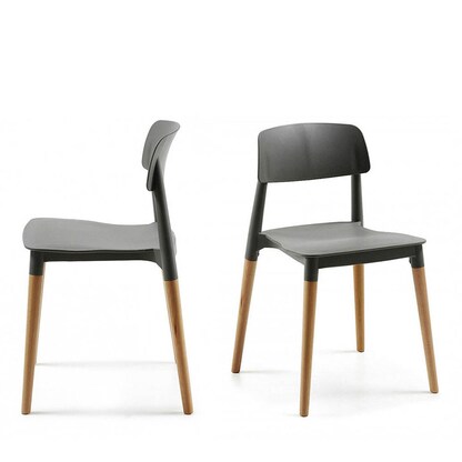 Artikelbild für meet powered by PAPERFLOW Besucherstühle Glamwood CHGLAMX2.23.01 schwarz Kunststoff, 2 St., Artikelnummer 518314