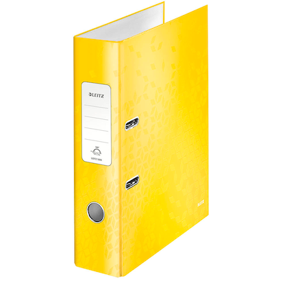 Artikelbild für LEITZ Ordner gelb Karton 8,0 cm DIN A4, 1 St., Artikelnummer 911002