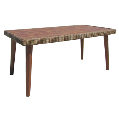 Artikelbild für Garden Pleasure Gartentisch CARSON braun rechteckig 160,0 x 90,0 x 75,0 cm, Artikelnummer 134831