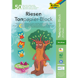 Artikelbild 1 für folia Tonpapier Riesen-Block farbsortiert 130 g/qm 50 Blatt, Artikelnummer 481628