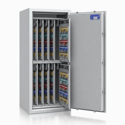 Artikelbild 3 für ISS safe4key Schlüsseltresor lichtgrau mit 880 Haken, Doppelbartschloss, 50,0 x 42,0 x 115,0 cm, 1 St., Artikelnummer 850152