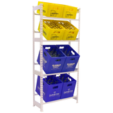 Artikelbild 1 für Simonrack Getränkekistenregal SIMONBOTTLE 4 8425437087875 weiß 80,0 x 30,0 x 200,0 cm, Artikelnummer 977961
