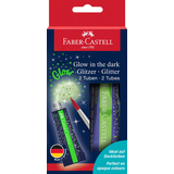 Artikelbild 1 für FABER-CASTELL Glow in the dark Gel Glitzer farbsortiert 2 x 12,0 g, 2 St., Artikelnummer 278038