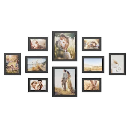 Artikelbild 2 für SONGMICS 10 Bilderrahmen-Set schwarz, 10 St., Artikelnummer 759789