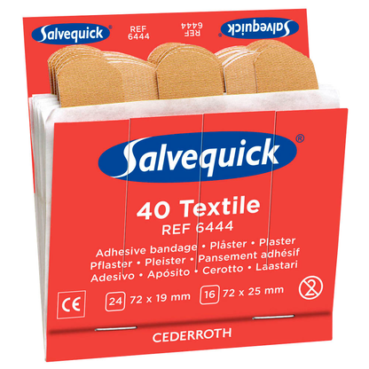 Artikelbild für Salvequick® Pflaster Textile 1009444V beige, 40 St., Artikelnummer 130583