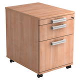 Artikelbild 1 für HAMMERBACHER AC20 NU Rollcontainer nussbaum 3 Auszüge 42,8 x 58,0 x 59,0 cm, Artikelnummer 860705