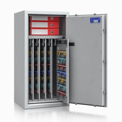 Artikelbild 3 für ISS safe4key Schlüsseltresor lichtgrau mit 600 Haken, Elektronikschloss, 50,0 x 42,0 x 100,0 cm, 1 St., Artikelnummer 850162