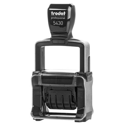 Artikelbild 3 für trodat Datumstempel mit Text 5430/L PROFESSIONAL selbstfärbend blau rot, 1 St., Artikelnummer 442881