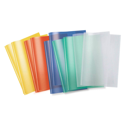 Artikelbild für 10 HERMA Heftumschläge transparent farbsortiert Kunststoff DIN A5, Artikelnummer 757353