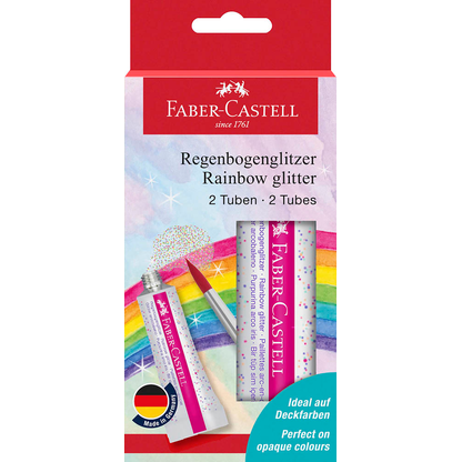 Artikelbild für FABER-CASTELL Regenbogen Gel Glitzer farbsortiert 2 x 12,0 g, 2 St., Artikelnummer 277891