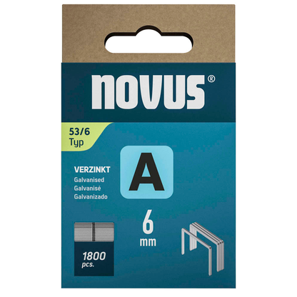 Artikelbild 2 für novus Tackerklammern Feindraht hart 53/6, 1.800 St., Artikelnummer 348119