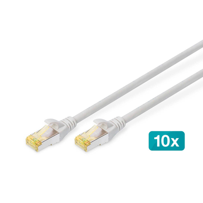 Artikelbild 2 für DIGITUS RJ45-Stecker/RJ-45 Stecker Netzwerkkabel DK-1644-A-030-10 3,0 m grau, 10 St., Artikelnummer 382139