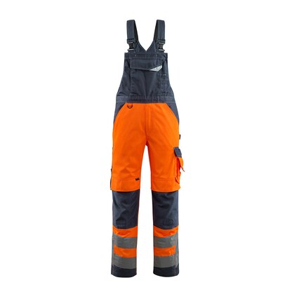 Artikelbild für MASCOT® unisex Warnschutz-Latzhose Newcastle orange, schwarzblau Größe 52, Artikelnummer 760013