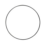 Artikelbild 1 für Rayher Metallring beschichtet schwarz Ø 20,0 cm, 1 St., Artikelnummer 356177