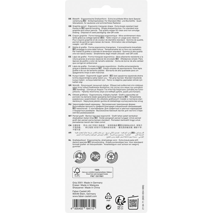 Artikelbild 2 für FABER-CASTELL Grip Sparkle Bleistift-Set B sky blue, 1 Set, Artikelnummer 278228