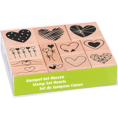 Artikelbild 2 für HEYDA Motivstempel-Set Herzen, 1 St., Artikelnummer 367929