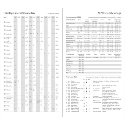 Artikelbild 4 für geiger notes Taschenkalender Wochenplaner Septimus 2026 schwarz, 1 St., Artikelnummer 550739