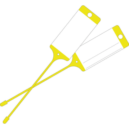 Artikelbild für EICHNER Hängeetiketten gelb 21,5 x 5,8 cm gelocht, 100 St., Artikelnummer 701647