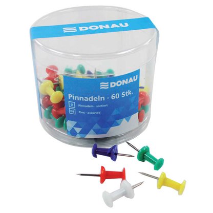 Artikelbild für DONAU Pinnnadeln farbsortiert, 60 St., Artikelnummer 693976