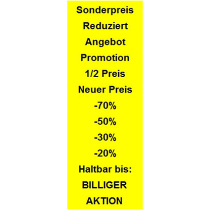 Artikelbild 2 für PrinterLabels AS SATO JUDO Prozent Preisauszeichner, Artikelnummer 230540