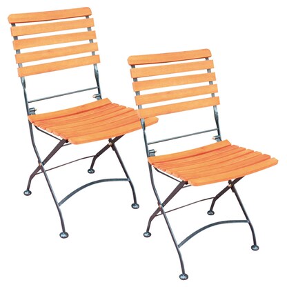 Artikelbild für Garden Pleasure Gartenstühle Wien braun, 2 St., Artikelnummer 230854