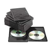 Artikelbild 1 für MediaRange 2er CD-/DVD-Hüllen schwarz, 10 St., Artikelnummer 415943