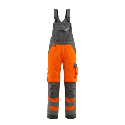 Artikelbild für MASCOT® unisex Warnschutz-Latzhose Newcastle orange, dunkelanthrazit Größe 28, Artikelnummer 761104