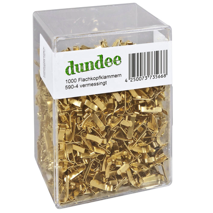 Artikelbild für dundee Musterbeutelklammern Flachkopf, 1.000 St., Artikelnummer 422123