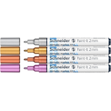 Artikelbild 1 für Schneider 011 Lackmarker farbsortiert 2,0 mm, 4 Set, Artikelnummer 564662