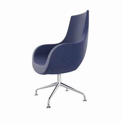 Artikelbild 2 für fm Sessel Pirum dunkelblau chrom Stoff 71,0 x 73,0 x 110,0 cm, 1 St., Artikelnummer 446847