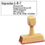 Artikelbild 1 für Textstempel, individualisierbar ohne Logo, 1 St., Artikelnummer 484220