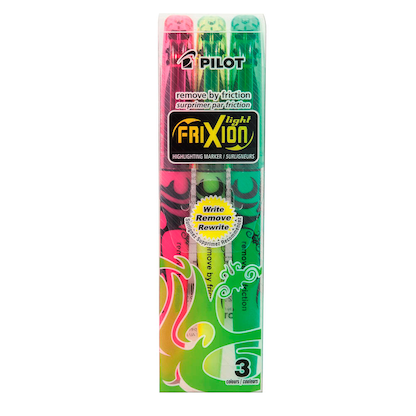 Artikelbild für PILOT FriXion light Textmarker farbsortiert, 3 St., Artikelnummer 444721
