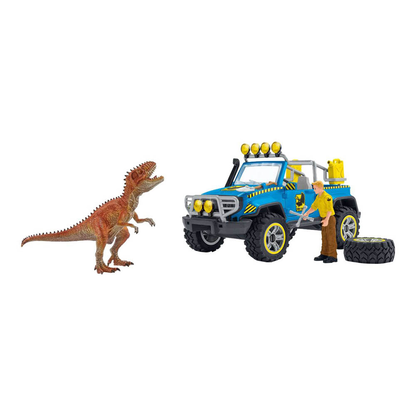 Artikelbild 10 für Schleich® Dinosaurs 41464 Geländewagen mit Dino-Außenposten Spielfiguren-Set, Artikelnummer 346381