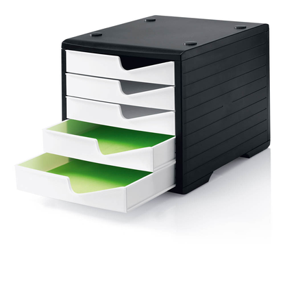 Artikelbild 2 für styro Schubladenbox styroswingbox weiß 275-8430.091, DIN A4 mit 5 Schubladen, 1 St., Artikelnummer 821753