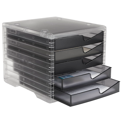 Artikelbild 3 für styro Schubladenbox styroswingbox light anthrazit 275-8430.924, DIN A4 mit 5 Schubladen, 1 St., Artikelnummer 821742