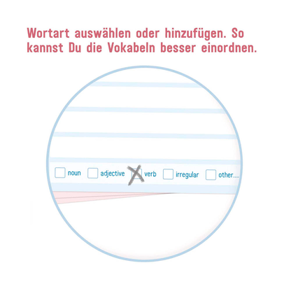 Artikelbild 5 für Häfft® Verlag Karteikarten Vokabel-Karten Englisch DIN A7 blau/rosa liniert, 100 St., Artikelnummer 590754