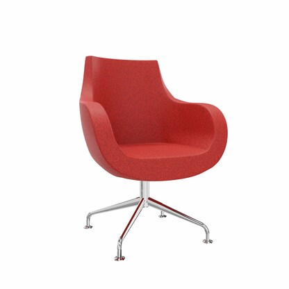Artikelbild für fm Sessel Pirum rot chrom Stoff 71,0 x 73,0 x 94,5 cm, 1 St., Artikelnummer 446858