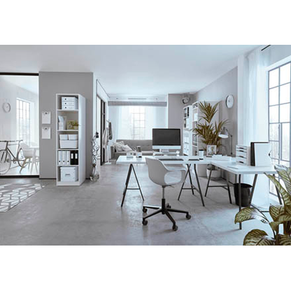 Artikelbild 4 für LEITZ Stiftehalter WOW Duo Colour perlweiß/schwarz Polystyrol 2 Fächer 9,0 x 10,1 x 10,0 cm, Artikelnummer 644298