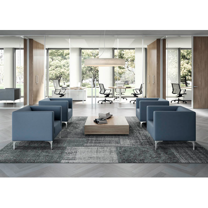 Artikelbild 4 für Quadrifoglio Besuchersessel Arte grau weiß Stoff 75,0 x 74,0 x 71,0 cm, 1 St., Artikelnummer 462650