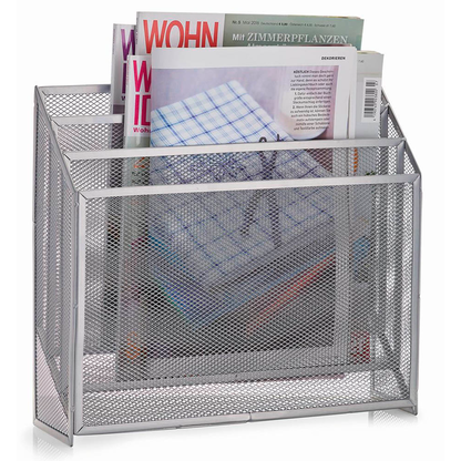 Artikelbild für Zeller Zeitungsständer Mesh 18175 silber Metall, DIN A4, 1 St., Artikelnummer 423444
