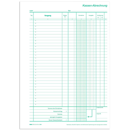 Artikelbild 2 für RNK-Verlag Kassenbericht Formularbuch 3149, 1 St., Artikelnummer 620695